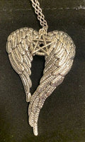 Pentacle Angel wings Necklace: Protection