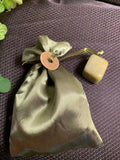 MONEY DRAW PROSPERITY BAG WITH POLISHED JADE STONE