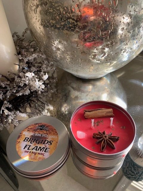 BRIGIDS FLAME SOY WAX CANDLE