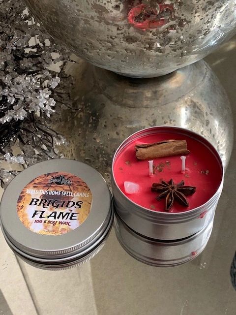BRIGIDS FLAME SOY WAX CANDLE