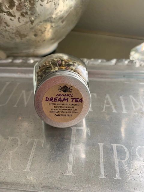 ORGANIC DREAM TEA IN GLASS HERB JAR