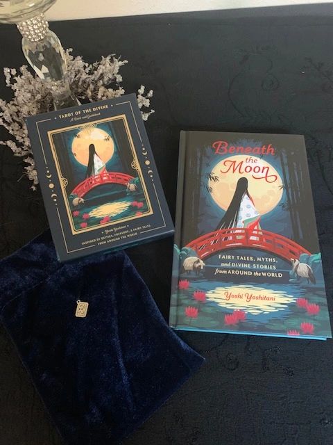 TAROT OF THE DEVINE DECK, TAROT BAG, & BENEATH THE MOON BOOK SET