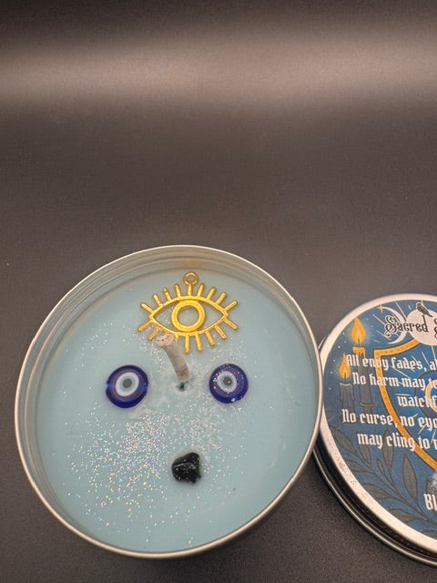 EVIL EYE PROTECTION AND CLEANSE SPELL CANDLE
