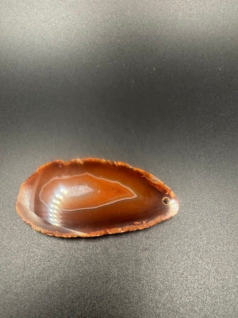 AGATE SLICE PENDANT- INTUITIVELY CHOSEN