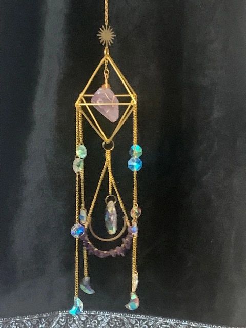 AMETHYST PRISM WINDCHIME/SUNCATCHER