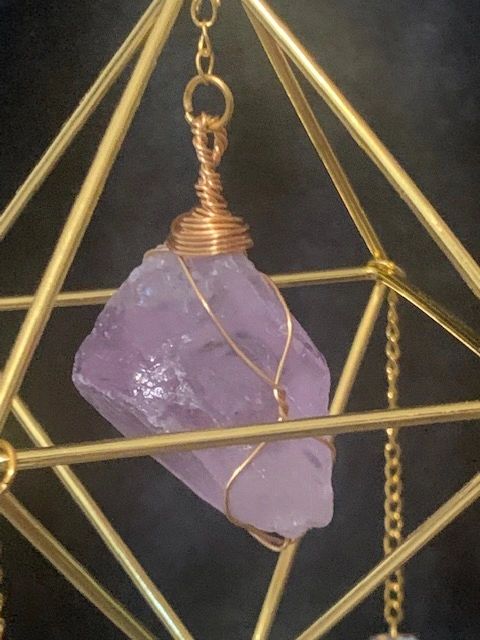 AMETHYST PRISM WINDCHIME/SUNCATCHER