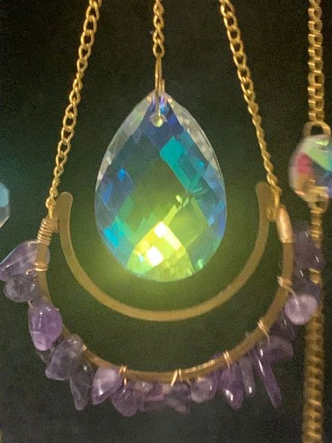 AMETHYST PRISM WINDCHIME/SUNCATCHER
