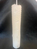 BEESWAX CANDLE WITH QUARTZ CRYSTALS