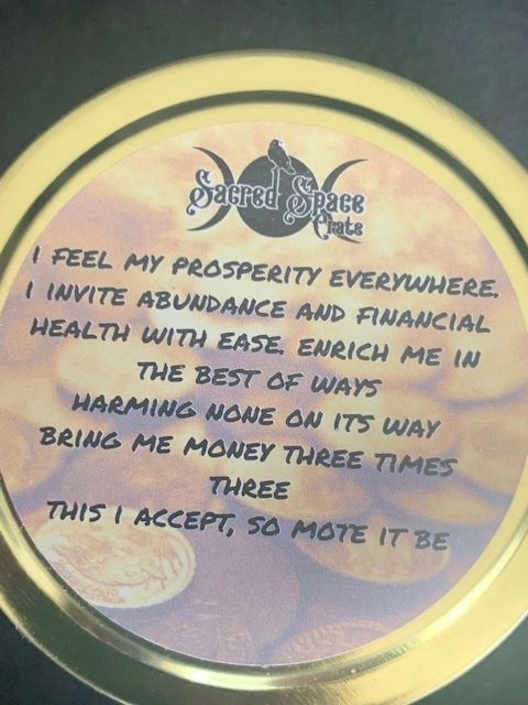 GOLDEN PROSPERITY SPELL CANDLE