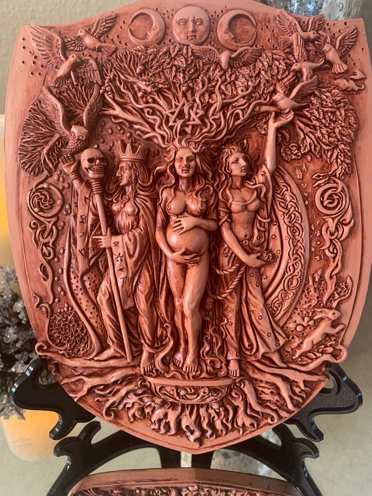 HECATE/TRIPLE GODDESS WALL PLAQUE